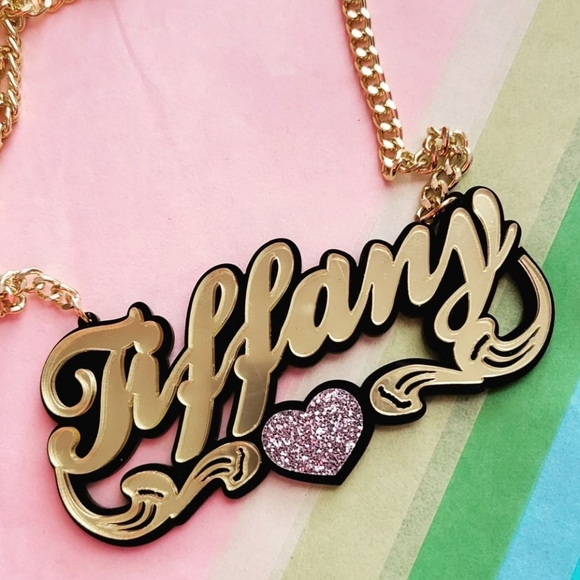 Acrylic Cut "Tiffany" Nameplate - Picture 6 of 6